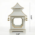 CHINOISERIE Ivory Pagoda Lantern Set of 2
