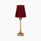 EIFFEL Rechargeable Lamp with 5.5" Vampire Velvet Lampshade