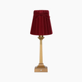 EIFFEL Rechargeable Lamp with 5.5" Vampire Velvet Lampshade