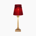 EIFFEL Rechargeable Lamp with 5.5" Vampire Velvet Lampshade