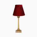EIFFEL Rechargeable Lamp With Vampire Velvet Lampshade (7.1")