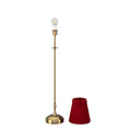 METALL Rechargeable Lamp With 5.5" Olive Green Velvet Lampshade