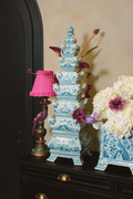 FIVE-LAYER 31.3" Tulip Pyramid Vase in Delft Blue