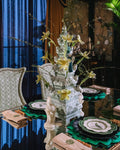 FIVE-LAYER 31.3" Tulip Pyramid Vase in Delft Green