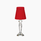 MERLIN Crystal Rechargeable Lamp with 5.5" Marilyn Velvet Lampshade
