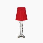 MERLIN Crystal Rechargeable Lamp with 5.5" Marilyn Velvet Lampshade