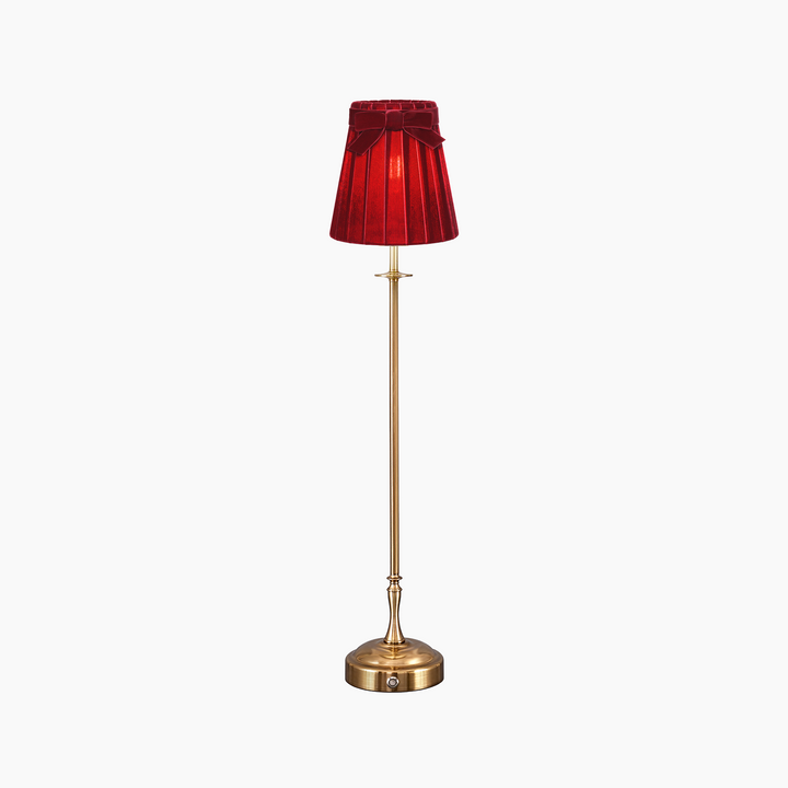 METALL Rechargeable Lamp With 5.5" Vampire Velvet Lampshade