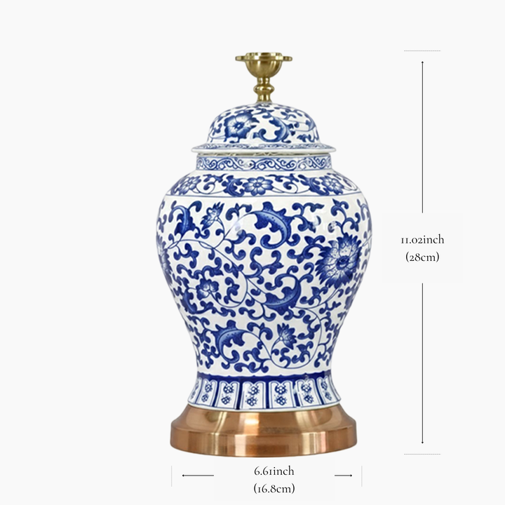 MEDI Dynasty 11" Ceramic Rechargeable Lamp