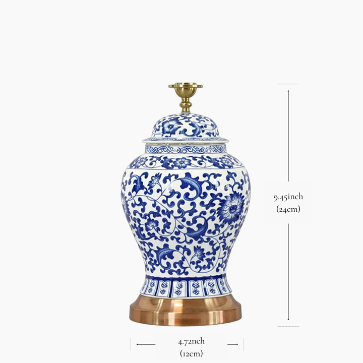 MIN Dynasty 9.45" Ceramic Rechargeable Lamp