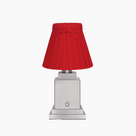 OSCAR Silver Rechargeable Lamp with 7.1" Marilyn Velvet Lampshade