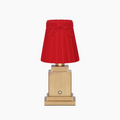OSCAR Brass Rechargeable Lamp with 5.5" Marilyn Velvet Lampshade