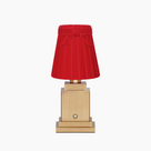 OSCAR Brass Rechargeable Lamp with 5.5" Marilyn Velvet Lampshade