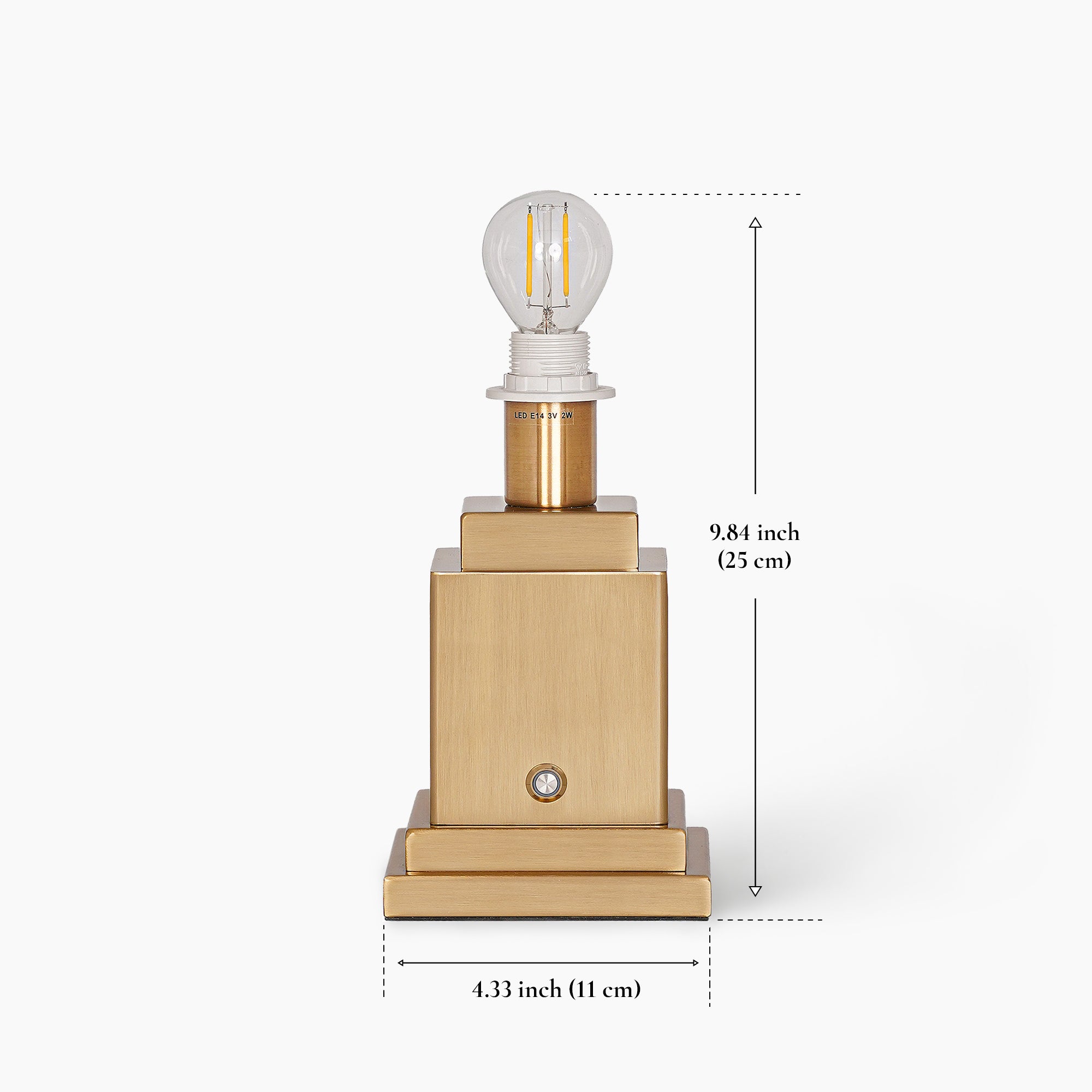OSCAR Brass Rechargeable Lamp