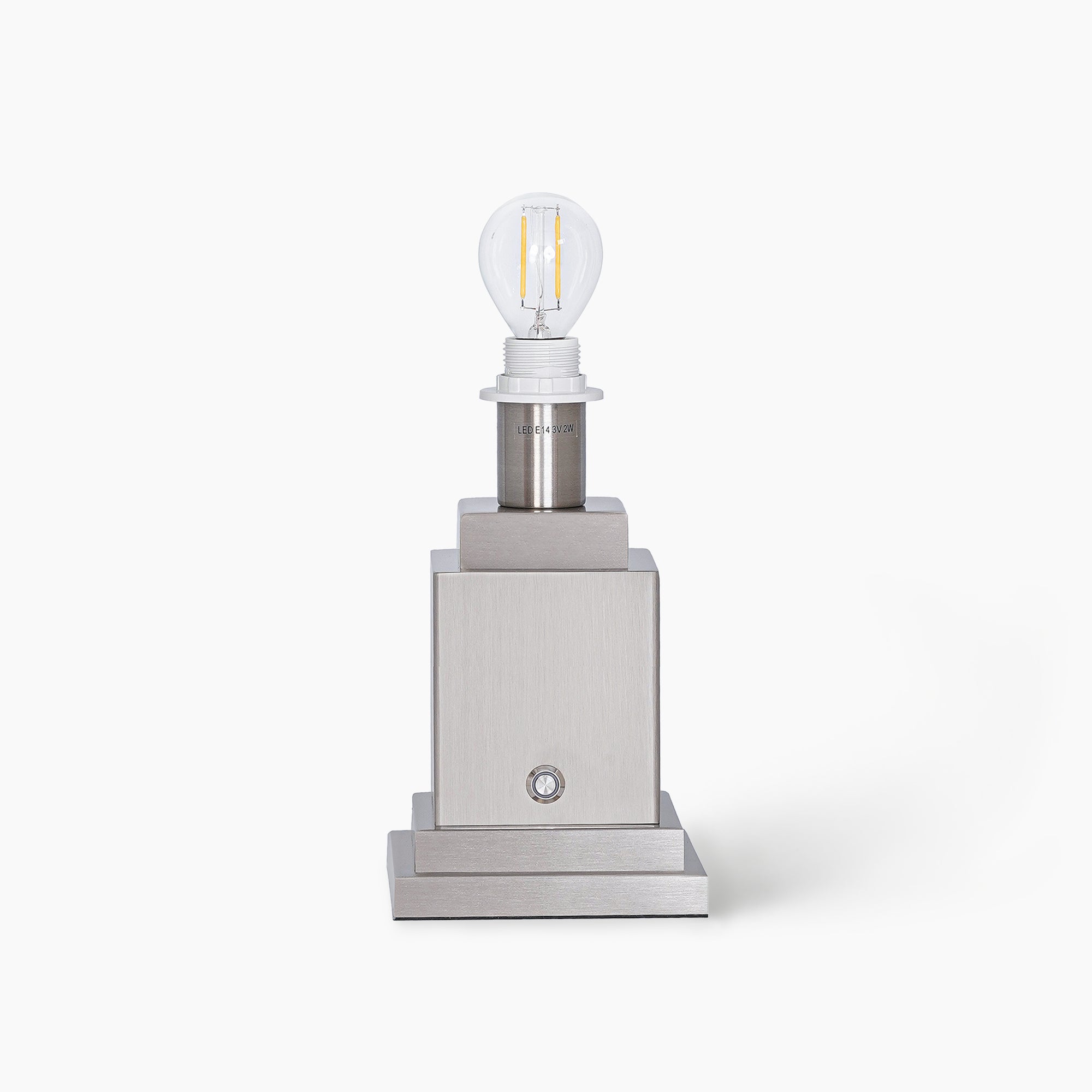 OSCAR Silver Rechargeable Lamp