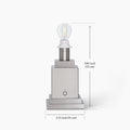 OSCAR Silver Rechargeable Lamp