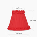 Red Brick Frilled Fabric Lampshade