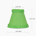 Lime Green Frilled Fabric Lampshade