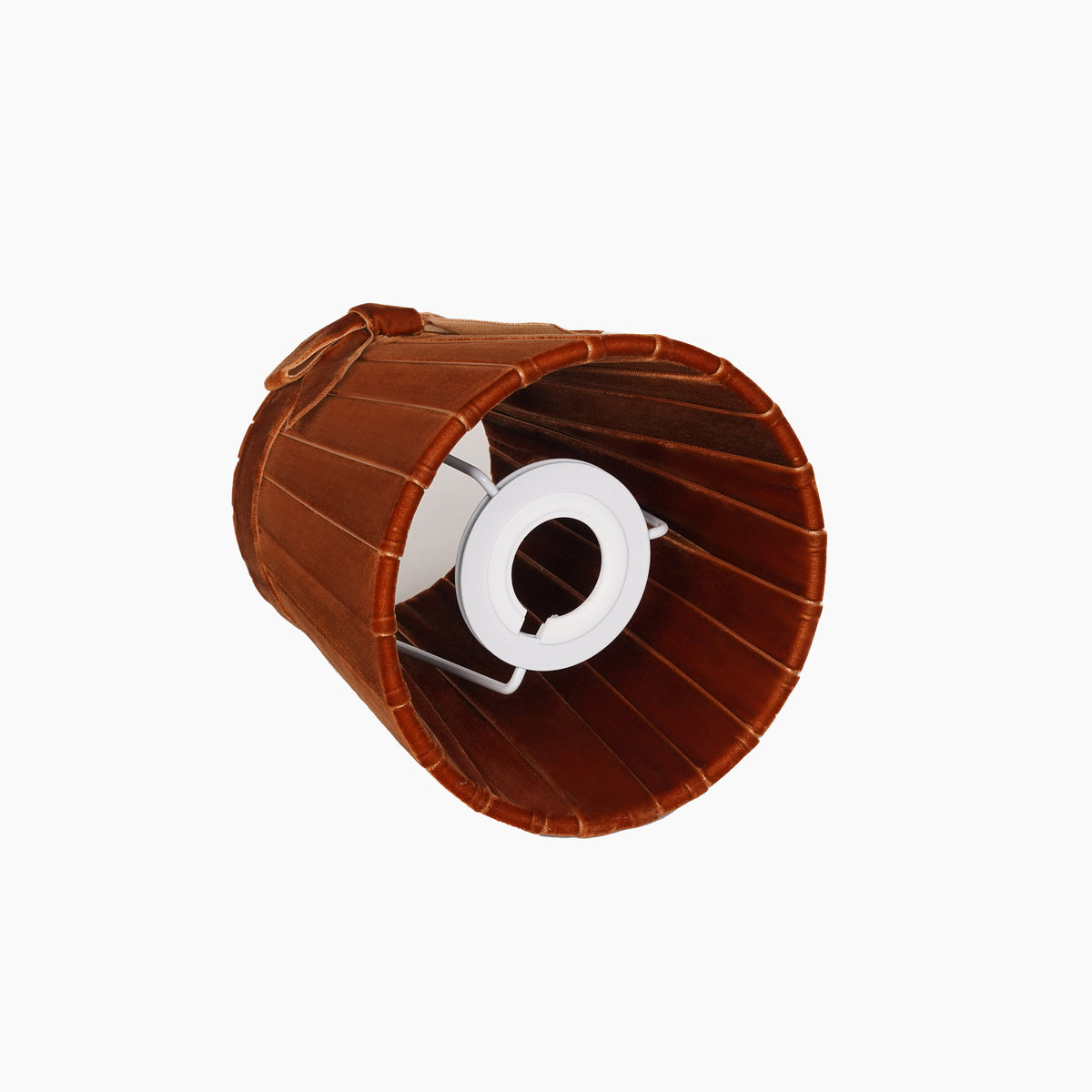 Burnt Orange Velvet 5.5" Lampshade