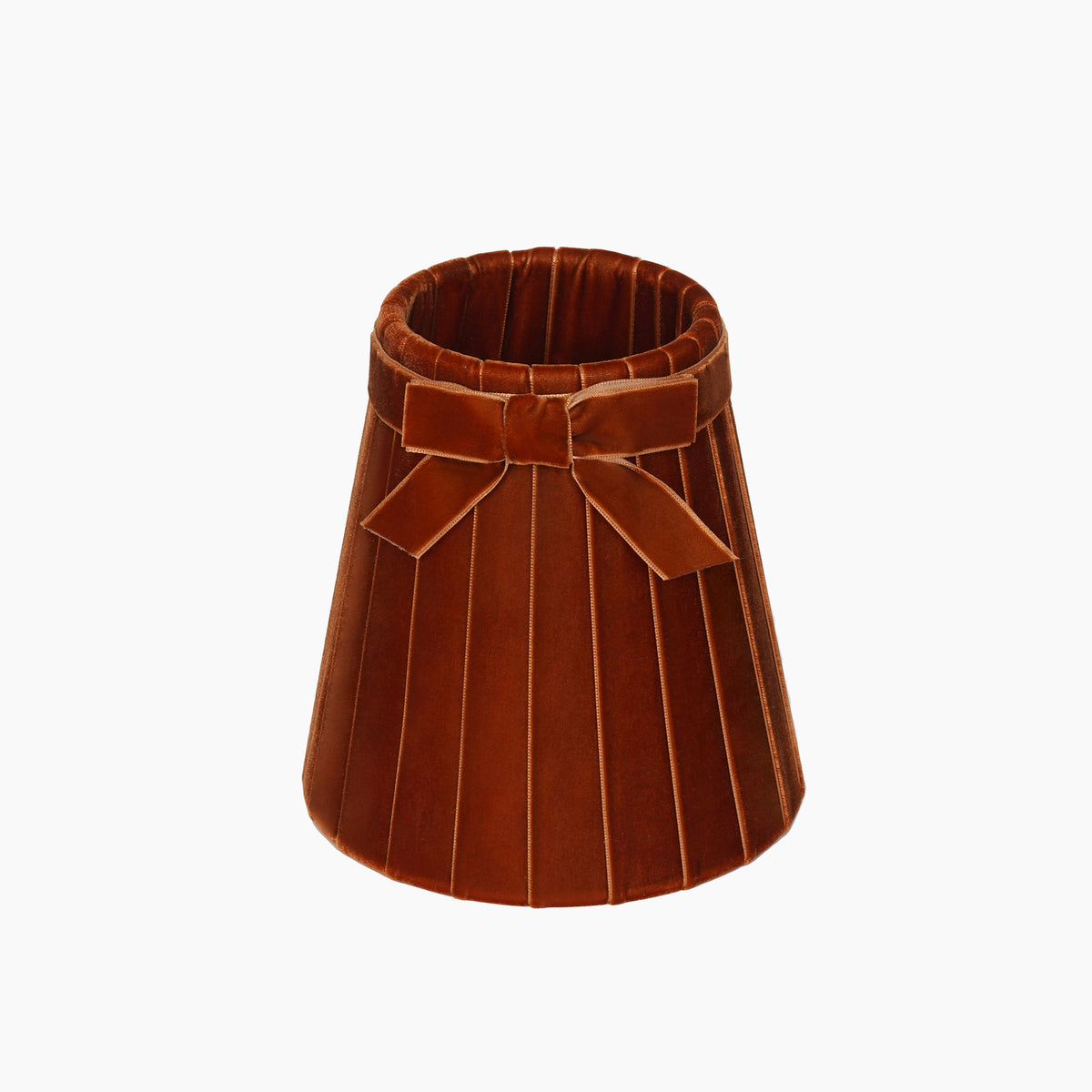 Burnt Orange Velvet 5.5" Lampshade