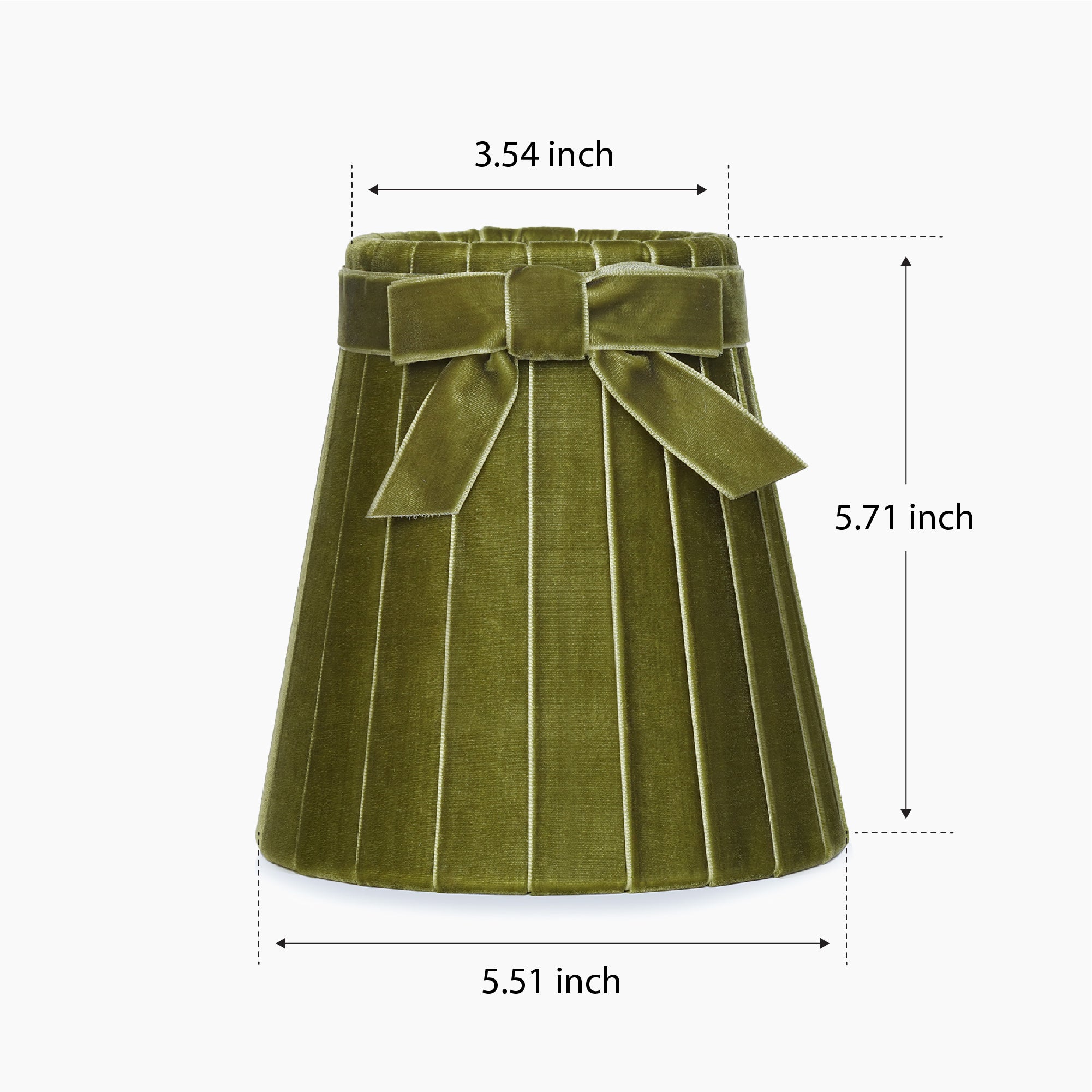 Olive Green Velvet 5.5" Lampshade