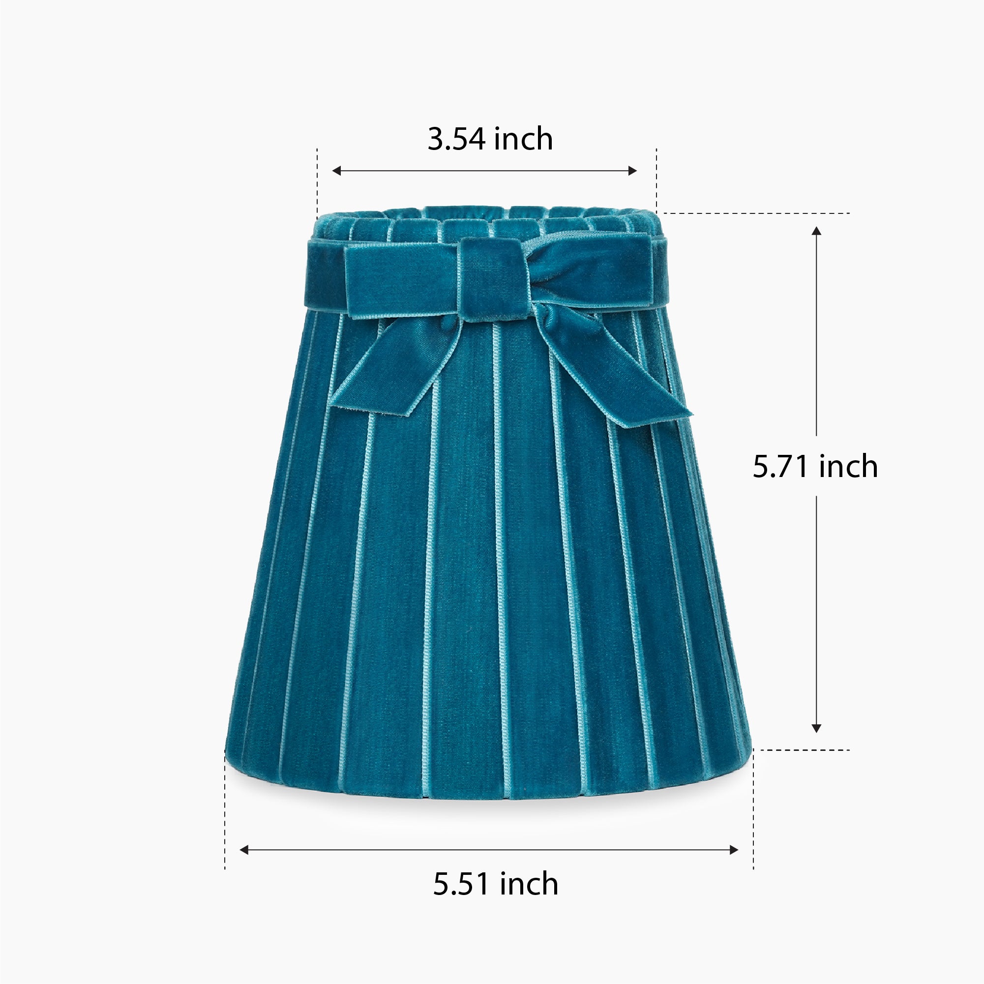 Teal Velvet 5.5"Lampshade