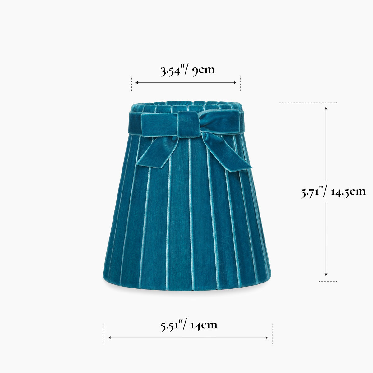 Teal Velvet 5.5"Lampshade