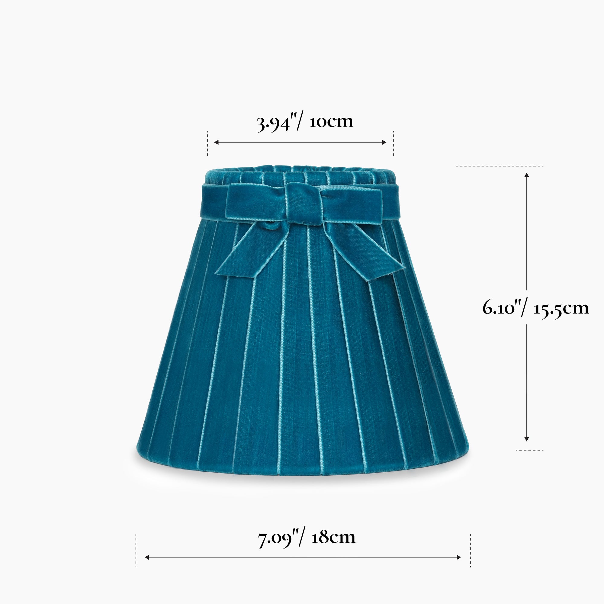 Teal Velvet 7.1" Lampshade