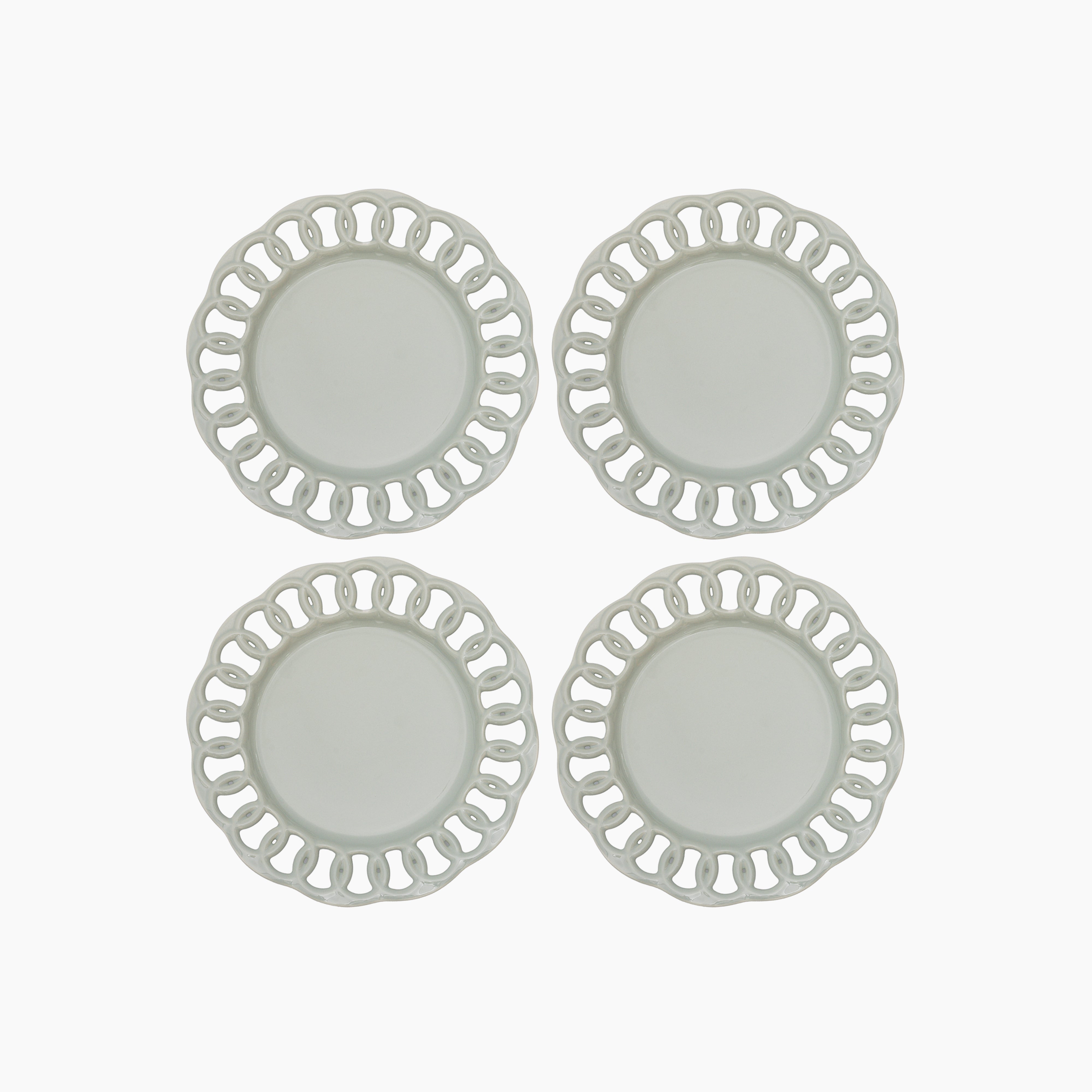 Sage Green Salad Plates Set of 4