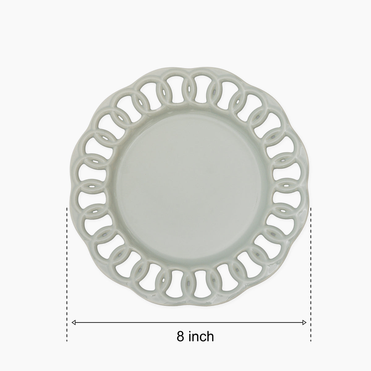 Sage Green Salad Plates Set for 4