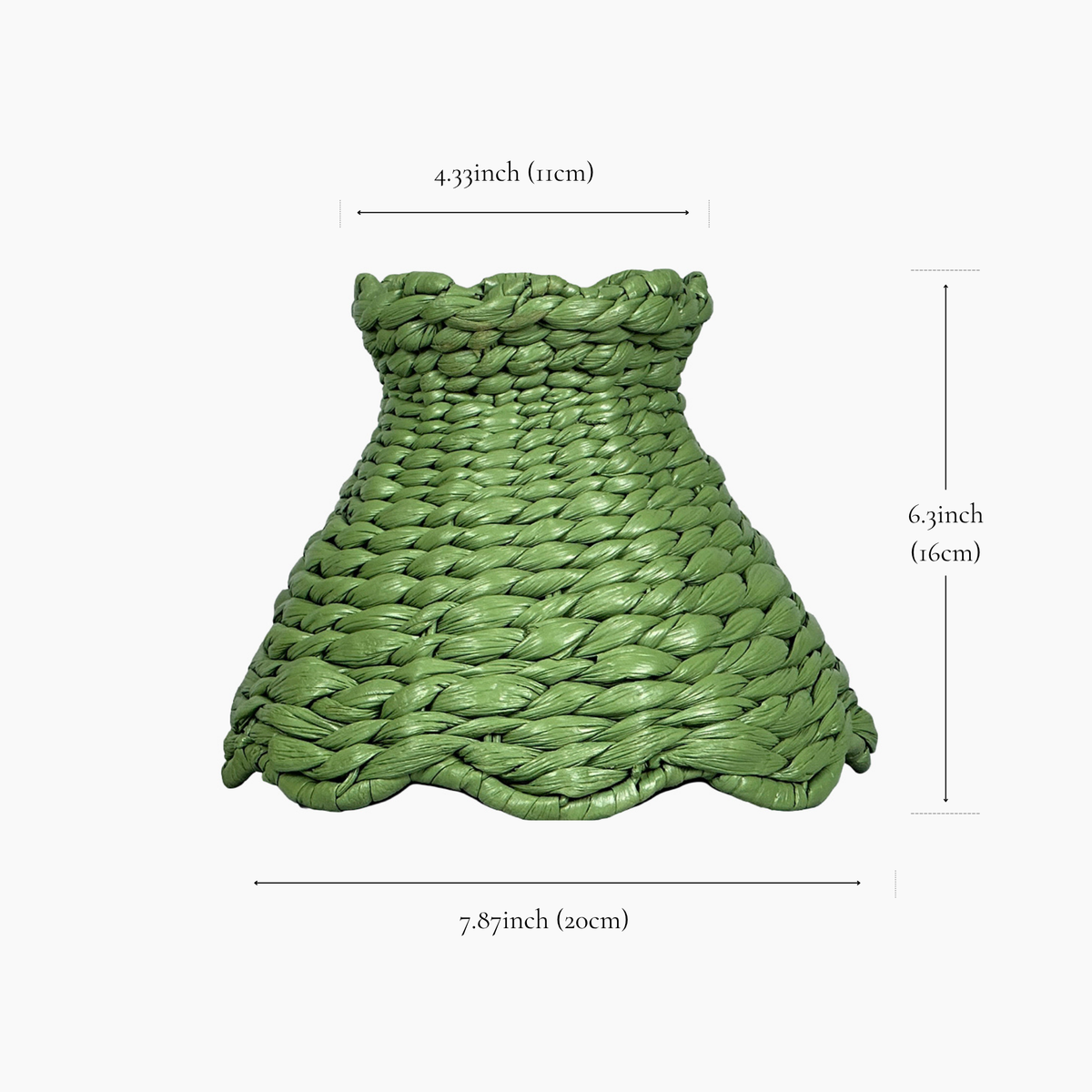 Olive Ruffle 7.1" Lampshade