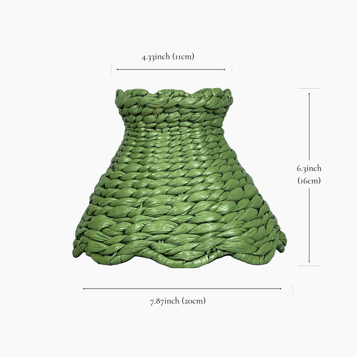 Olive Ruffle 7.1" Lampshade