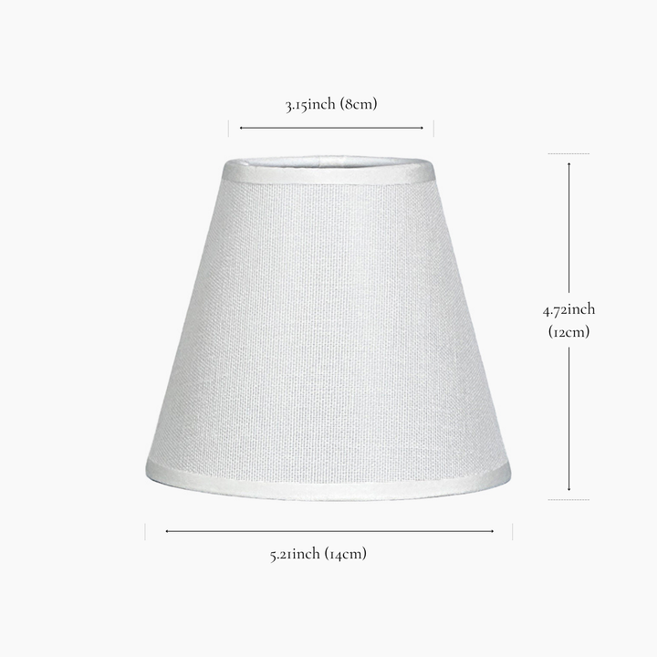 Classic White Linen Lampshade