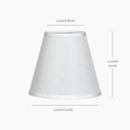 Classic White Linen Lampshade
