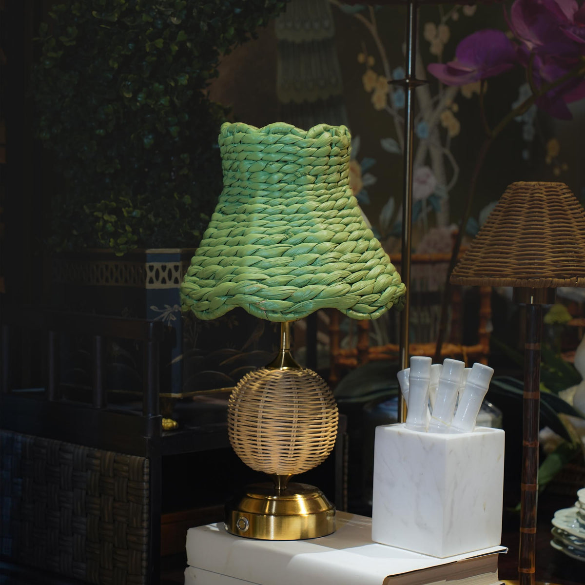 Olive Ruffle 7.1" Lampshade