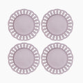 Violet Ceramic Dinner Plates Set of 4