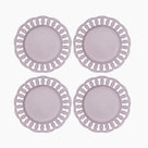 Violet Ceramic Dinner Plates Set of 4