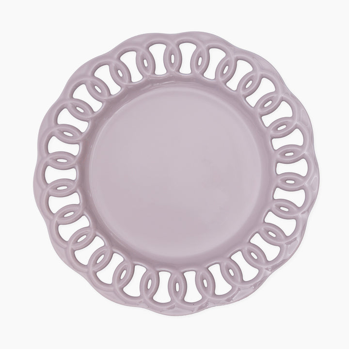 Violet Ceramic Plate Set for 1