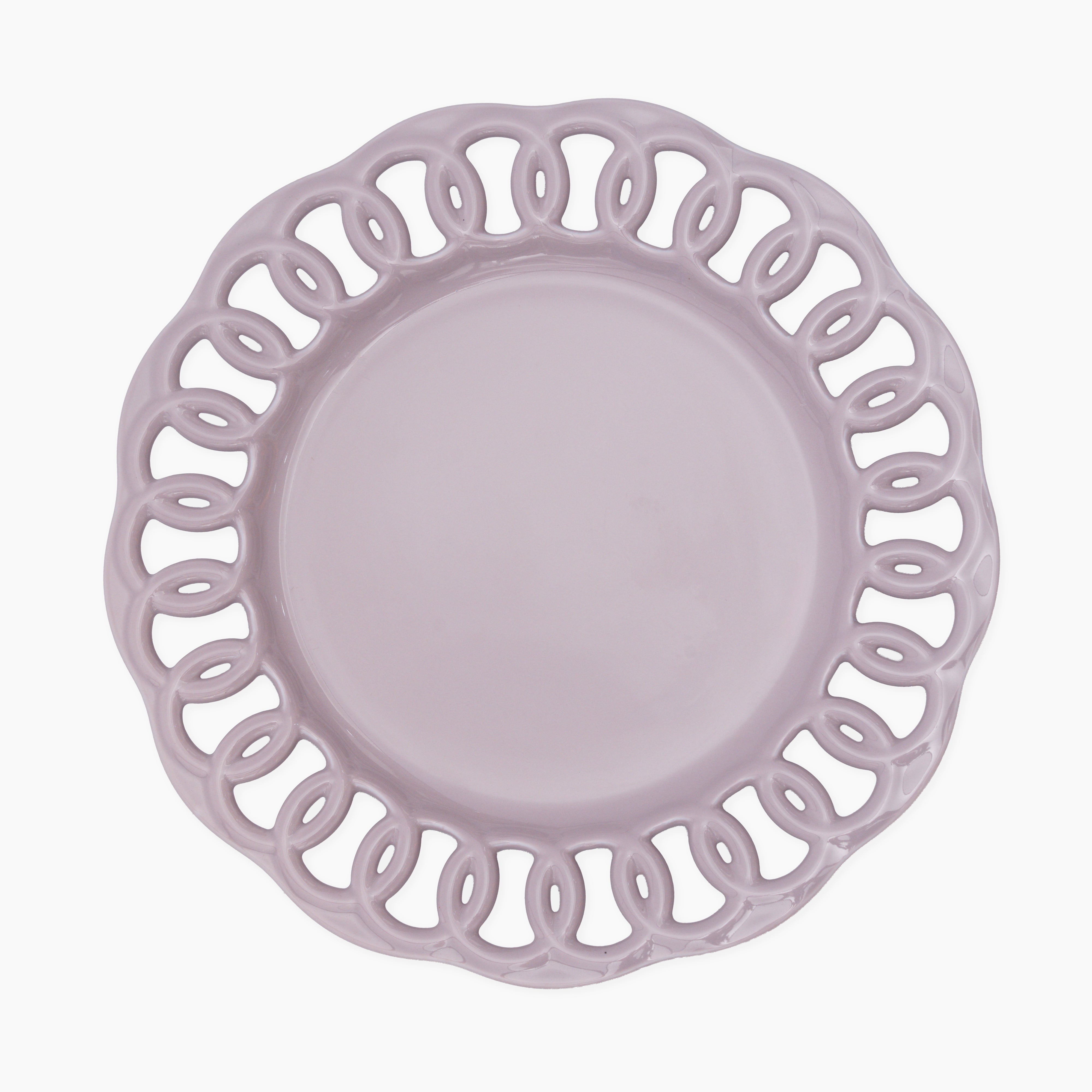 Violet Ceramic Dinner Plate Set of 1