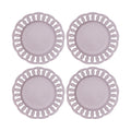 Violet Ceramic Dinner Plates Set of 4