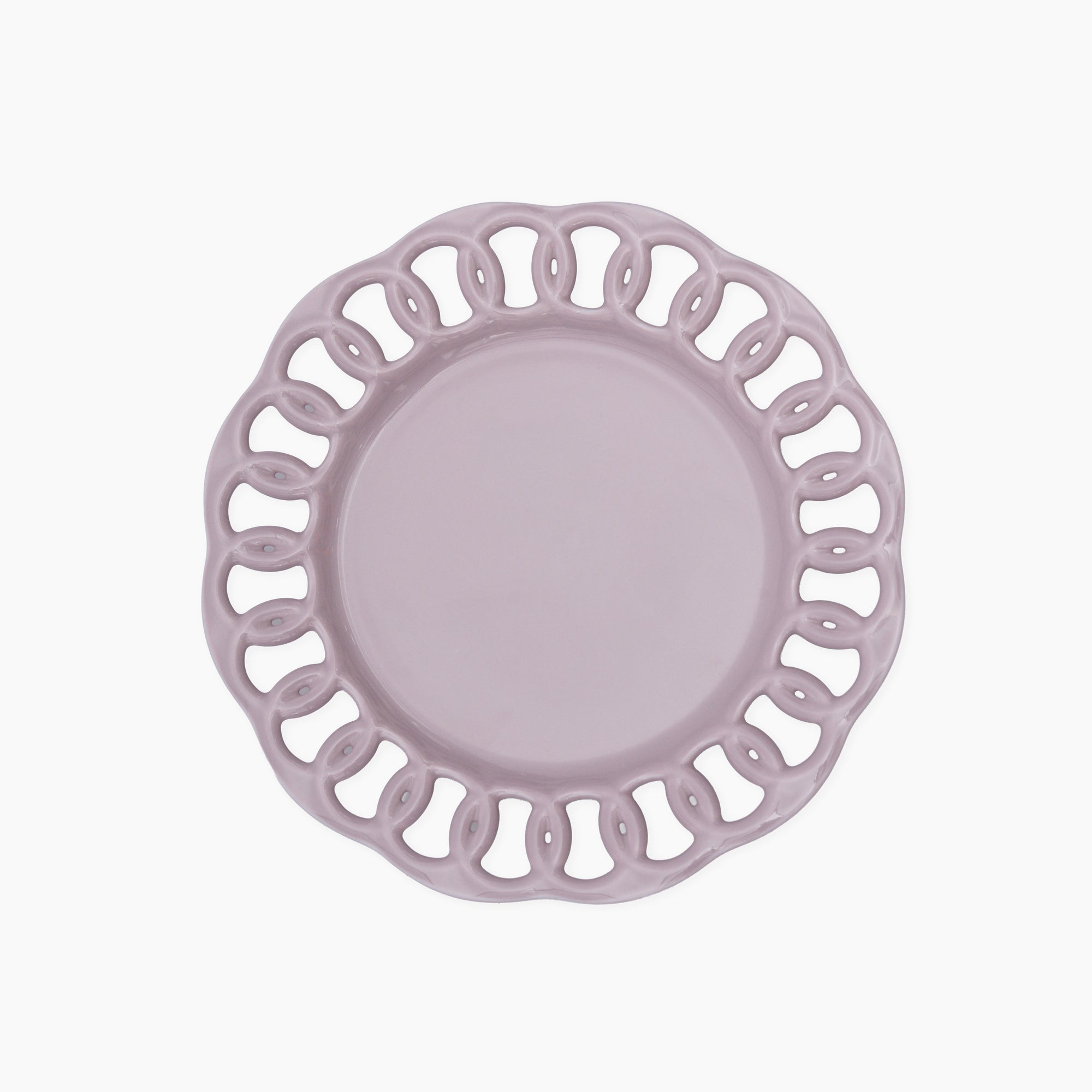 Violet Ceramic Plate Set for 1