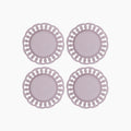 Violet Ceramic Salad Plate Set of 4