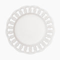 White Ceramic Plate Set for 1