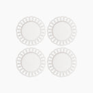 White Ceramic Salad Plates Set of 4