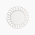 White Ceramic Plate Set for 1