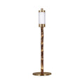BAMBOOTIC Rechargeable Lamp with 7" Rattan Lampshade
