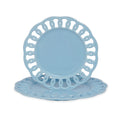 BABY BLUE DINNER AND SALAD PLATES SET