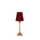 EIFFEL Rechargeable Lamp with 5.5" Vampire Velvet Lampshade