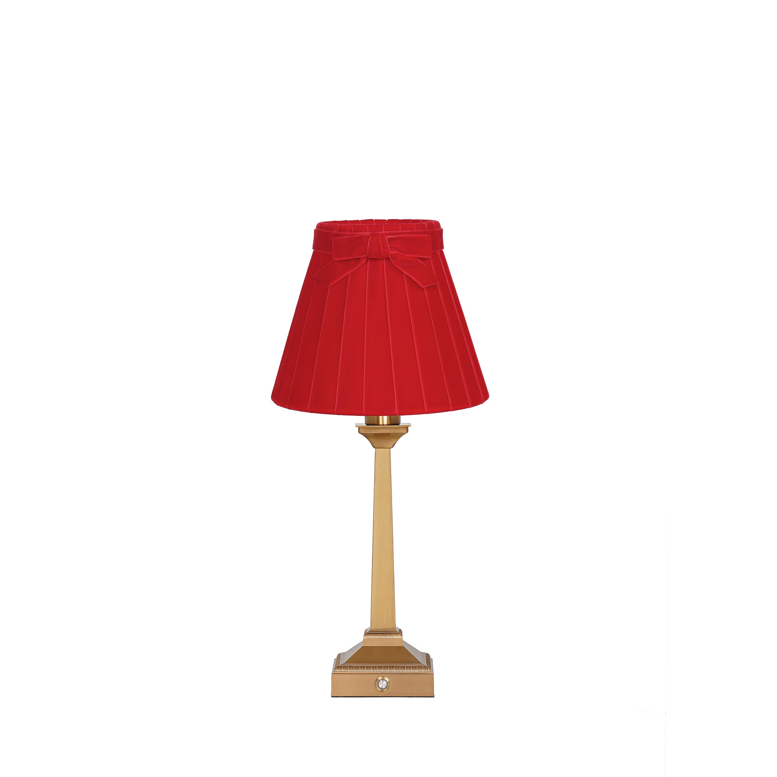 EFFIEL Rechargeable Lamp with 7.1" Marilyn Velvet Lampshade