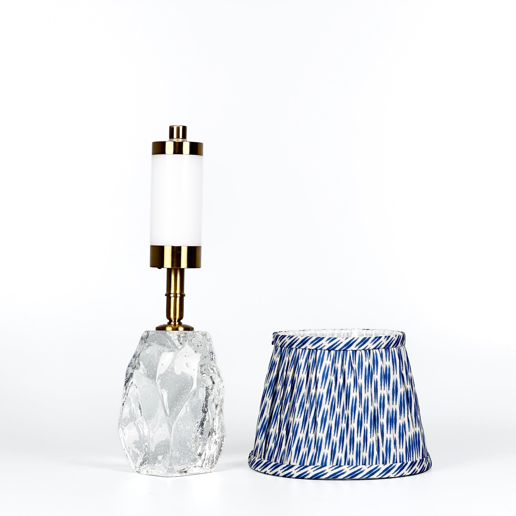 CINDERELLA RECHARGEABLE LAMP WITH VERDANT WILLOW ARTISAN SILK LAMPSHADE