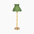bamboo rechargeable lamp with seagrass shade showcasing handcrafted design and coastal charm